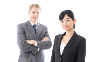 global business image on white background