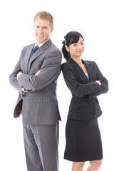 global business image on white background