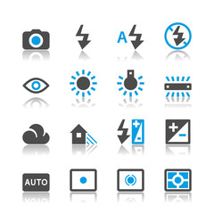 Photography icons - reflection theme