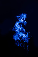 smoke isolated on a black background