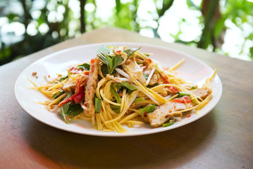 green mango salad in thailand