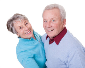 Portrait Of Senior Couple Dancing