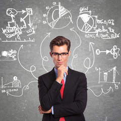 man thinks at everithing