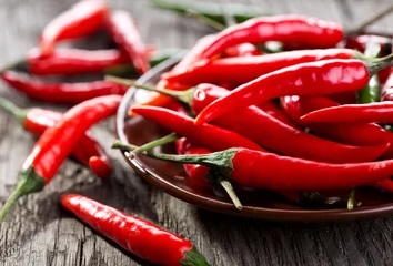Foto op Plexiglas Hete pepers Chili peper