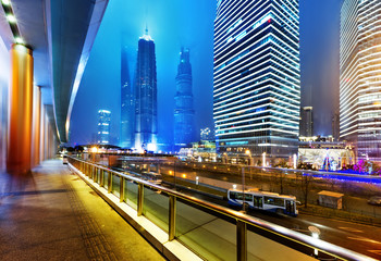 Fototapeta na wymiar the lujiazui financial centre in shanghai china.