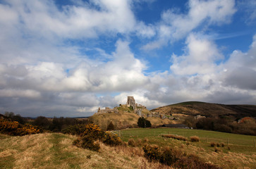 Corfe Castle and Village Dorset 