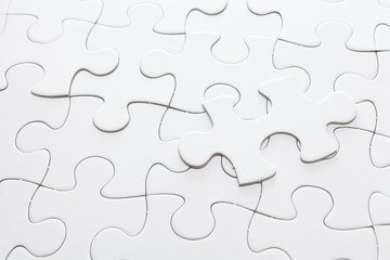 Fototapeta premium white jigsaw puzzle