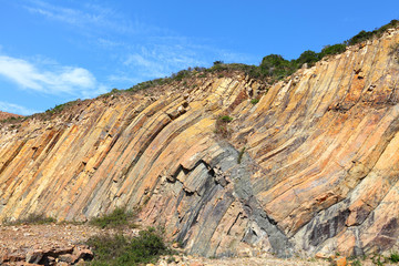 Hong Kong Geographical Park , hexagonal column