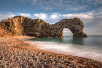 Durdle Dor a rock arch Dorset England