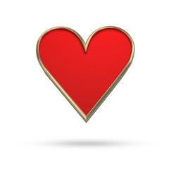 Poker symbol isolated on white with clipping path