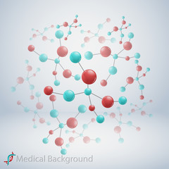 molecular structure, abstract background