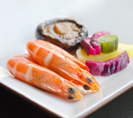 seafood and pickled vegetable