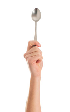 Human Hand Holding Spoon