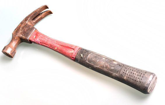 old red and black hammer