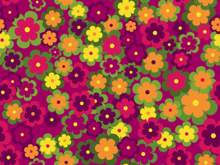 Seamless floral vector pattern