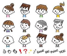 家族　人物　アイコン