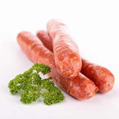 raw sausages