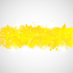 Abstract background with yellow paint splashes.