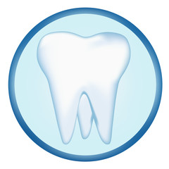 tooth design element. vector mesh illustration