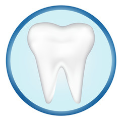 tooth design element. vector mesh illustration