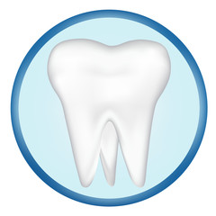 tooth design element. vector mesh illustration