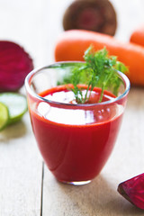 Beetroot with Carrot and Lime juice