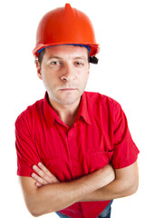 worker isolated on white background