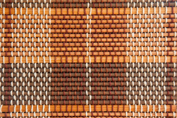 red and brown bamboo blinds pattern