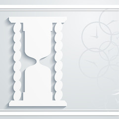 Abstract background with hourglass