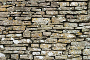 Dry stone wall