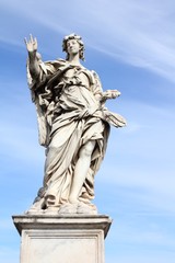 Obraz premium Angel sculpture in Rome, Italy