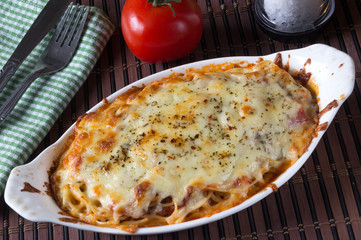 spaghetti gratin