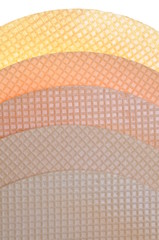 Round wafer background texture