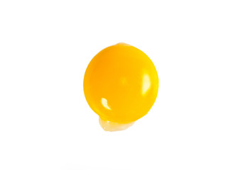 yolk over white