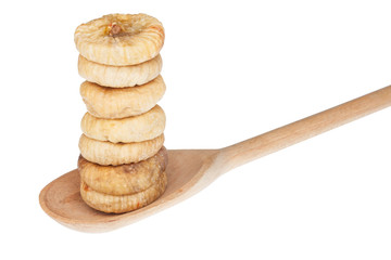 Inzhir in a wooden spoon