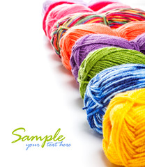 Multicolored yarns