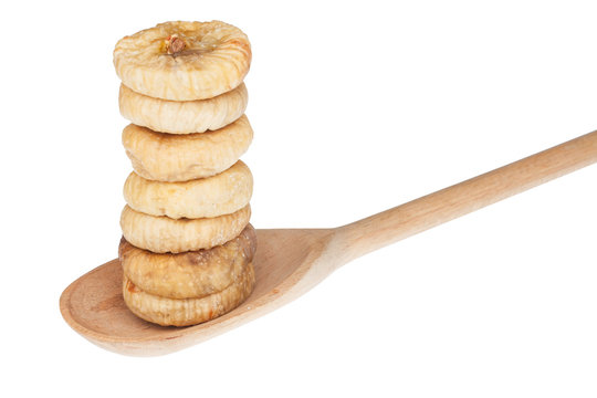 Inzhir in a wooden spoon