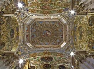 Deurstickers Bergamo - Cupola of cathedral Santa Maria Maggiore © Renáta Sedmáková