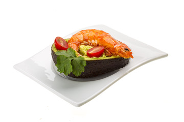 Shrimps and Avocado