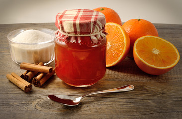 Homemade orange marmalade