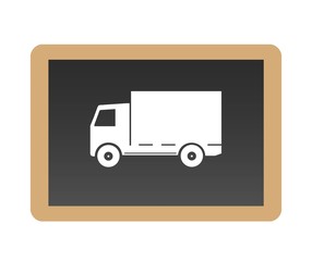 Camion dans une ardoise