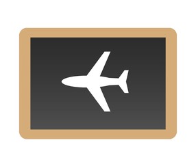 Avion dans une ardoise