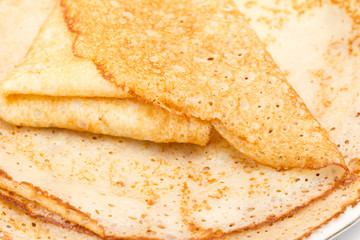 Russian pancakes as background