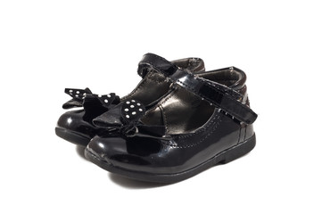 Used black child shoes