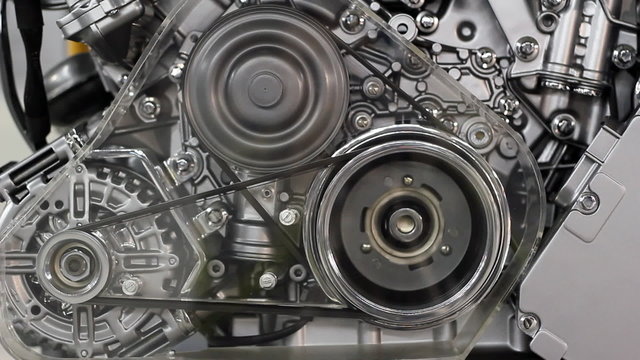 front view car engine