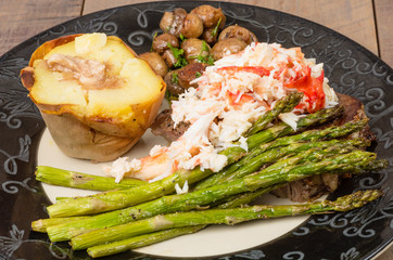 Surf and Turf with Dungeness Crab