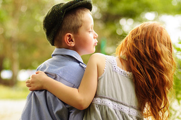 Little boy and girl