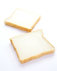 sliced bread isolated on white background