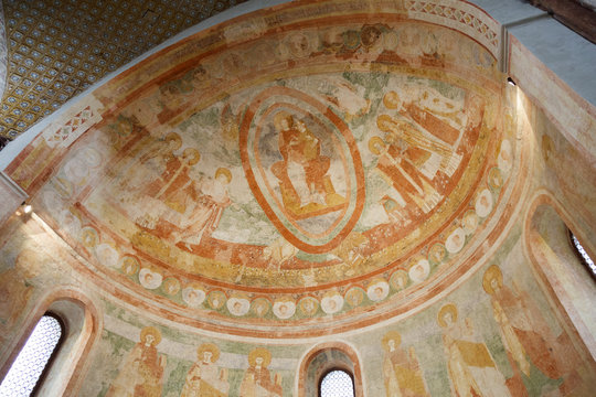 Cripta degli affreschi, interno Basilica di Aquileia