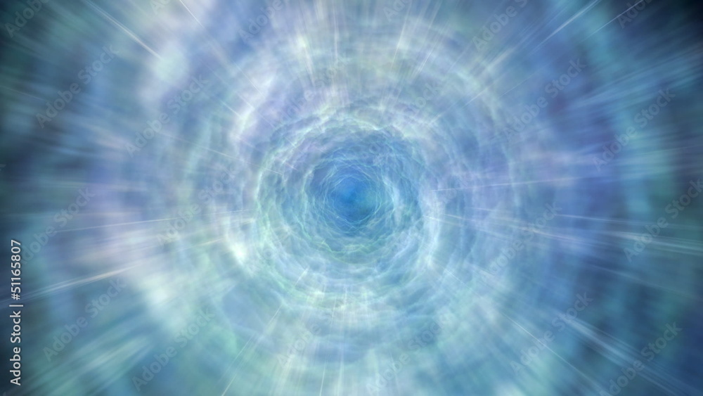 Canvas Prints travel through a wormhole tunnel. loopable